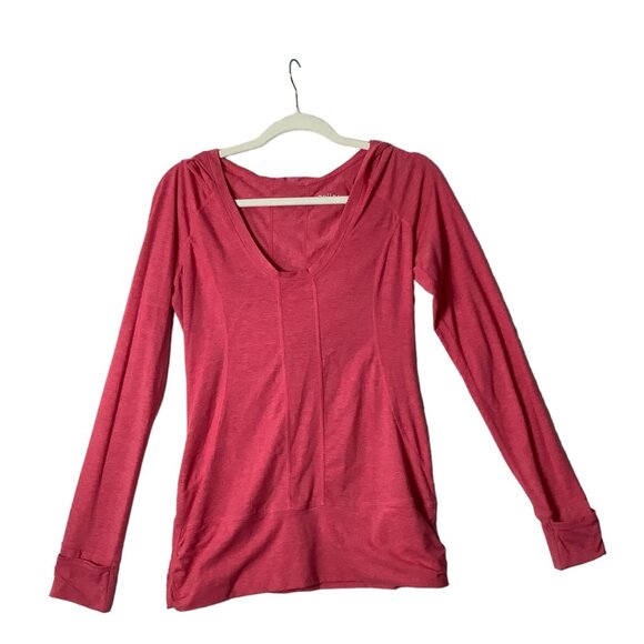 Zella V-Neck Lightweight Hoodie Pullover Women Small Athleisure Athletic Active - Picture 1 of 8